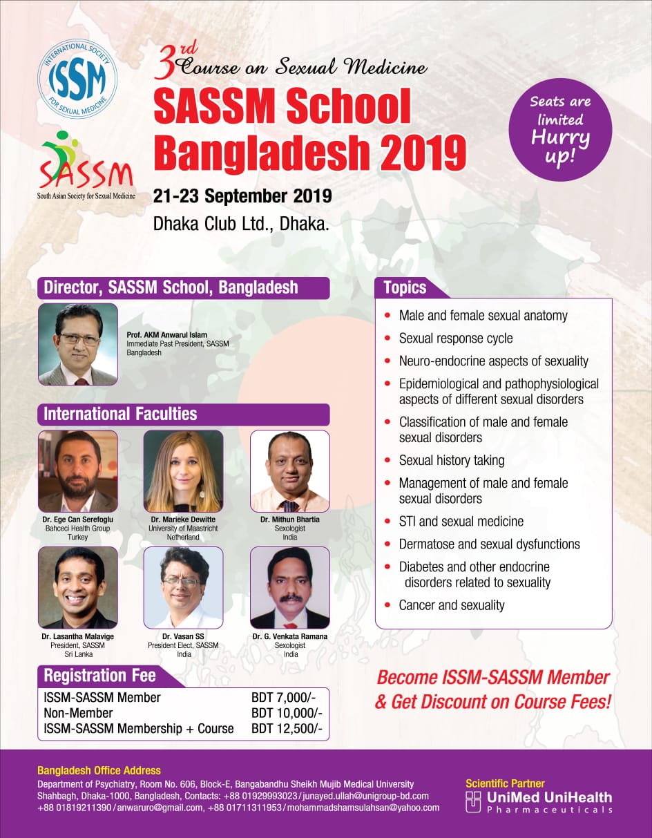 SASSM Bangladeş Cinsel Sağlık Okulu Ekim 2019